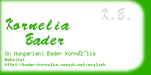 kornelia bader business card